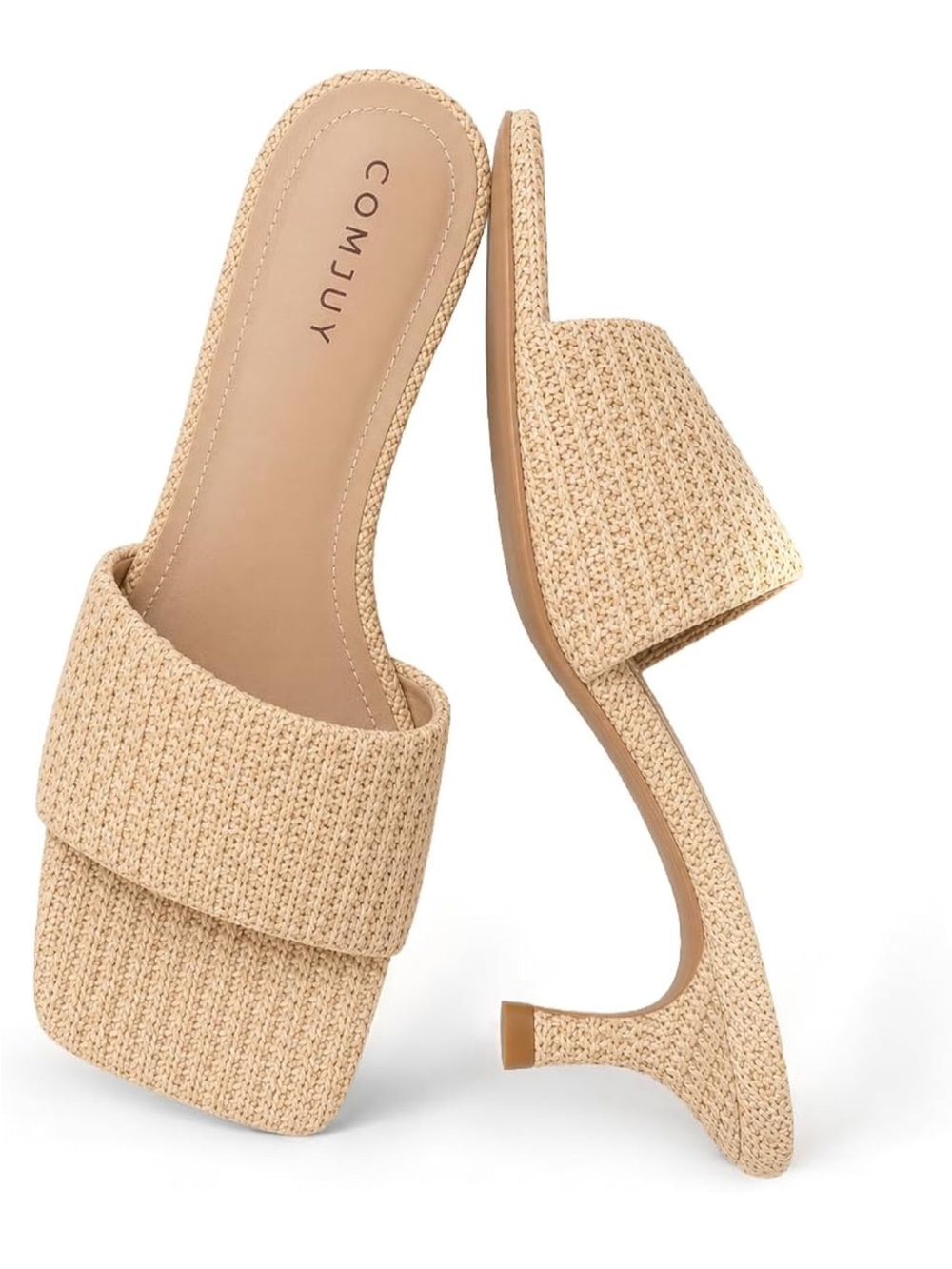 Woven kitten Heels